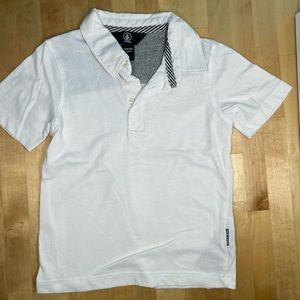White Volcom Collard Shirt